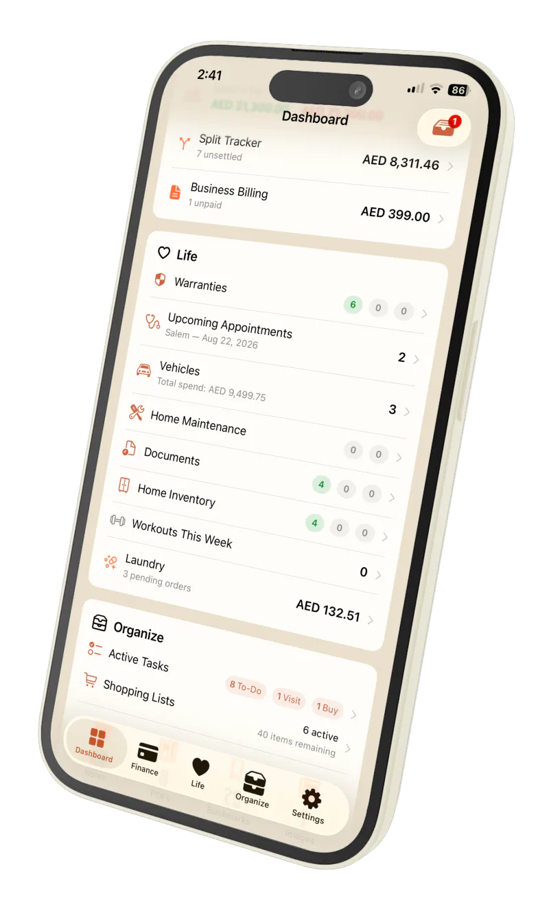 Privora Dashboard, screen 2