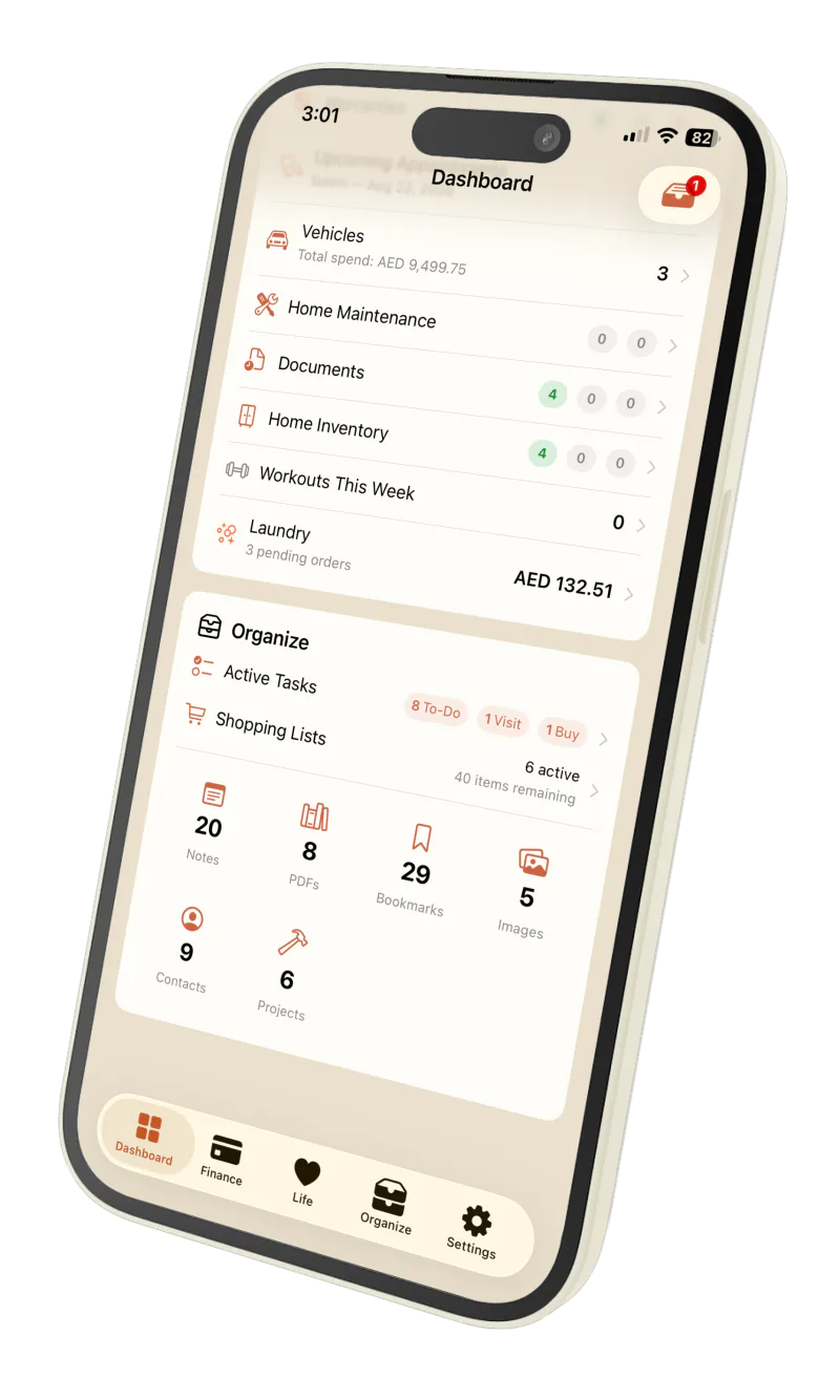 Privora Dashboard, screen 3