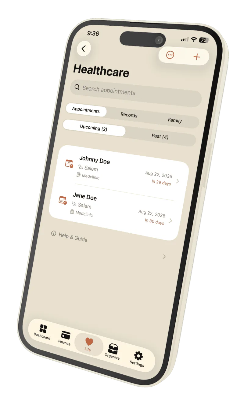 Privora Healthcare, screen 1
