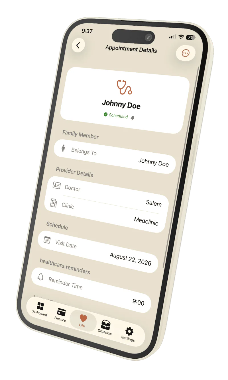 Privora Healthcare, screen 2