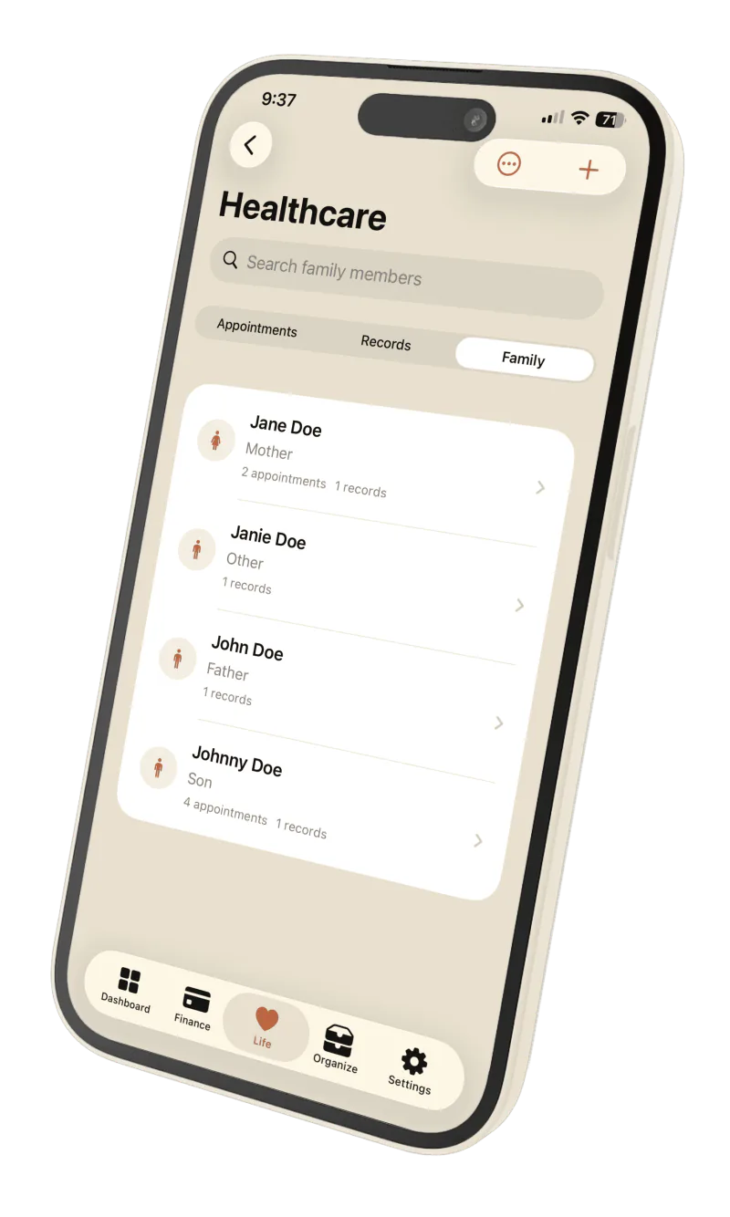 Privora Healthcare, screen 3