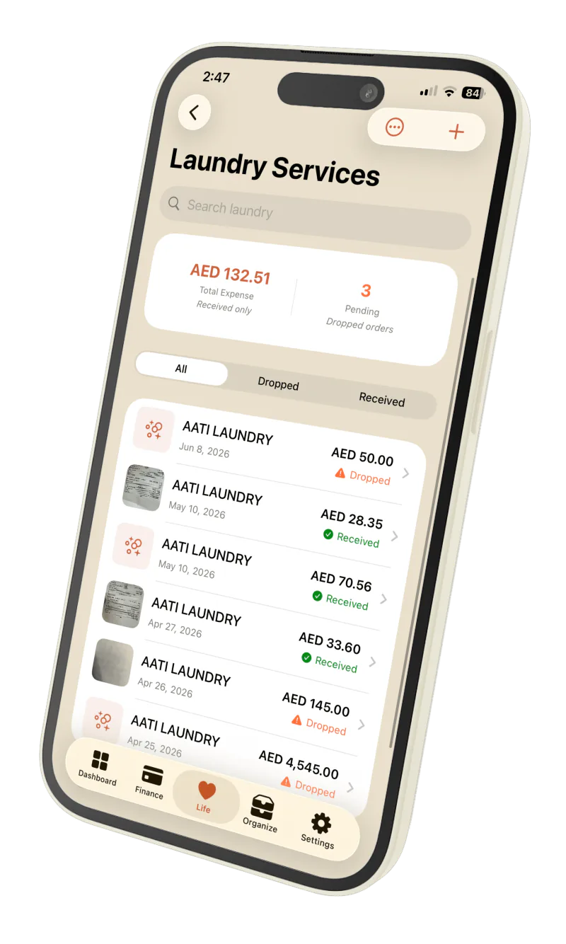 Privora Laundry Services screen